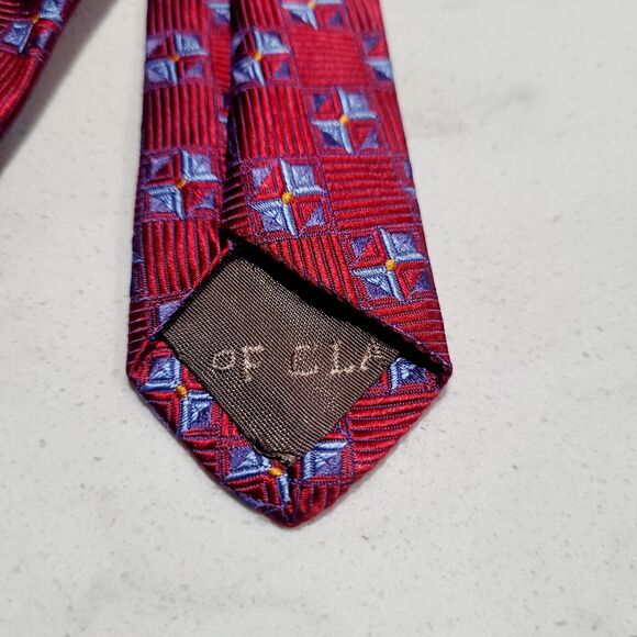 ROBERT TALBOTT BEST OF CLASS The Ascot Shop Geometric Print 100% SILK Tie $155 - Picture 5 of 8